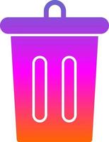 Trash Bin Vector Icon Design