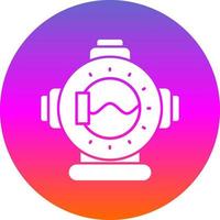 Diving Helmet Vector Icon Design