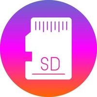 diseño de icono de vector de tarjeta sd