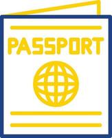 diseño de icono de vector de pasaporte