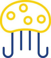 diseño de icono de vector de medusas