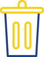 Trash Bin Vector Icon Design