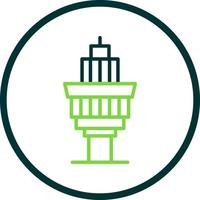 Control Tower Vector Icon Design