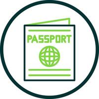 diseño de icono de vector de pasaporte