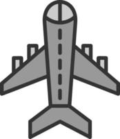 diseño de icono de vector de avión