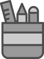 Pencil Case Vector Icon Design