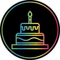 diseño de icono de vector de pastel de cumpleaños