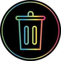 Trash Bin Vector Icon Design