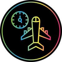 Flight Timings Vector Icon Design