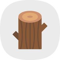 Log Vector Icon Design