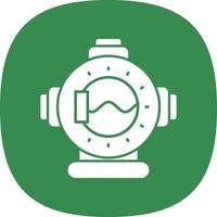 Diving Helmet Vector Icon Design