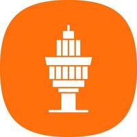 Control Tower Vector Icon Design