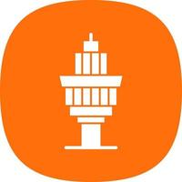 Control Tower Vector Icon Design