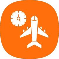 Flight Timings Vector Icon Design