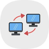 Data Transferred Vector Icon Design