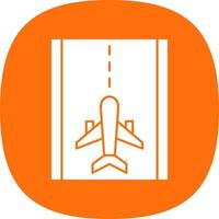 Runway Vector Icon Design