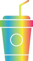 Plastic Cup Vector Icon Design