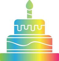 Birthday Cake Vector Icon Design