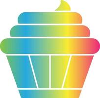 diseño de icono de vector de cupcakes