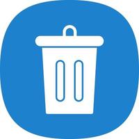 Trash Bin Vector Icon Design