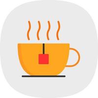 Tea Cup Vector Icon Design