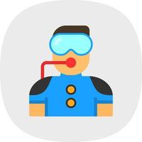 Diver Vector Icon Design