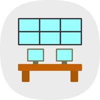 Control ROom Vector Icon Design