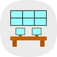 Control ROom Vector Icon Design