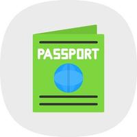 diseño de icono de vector de pasaporte