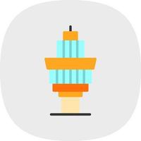 Control Tower Vector Icon Design