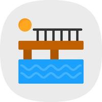 diseño de icono de vector de muelle