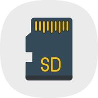 diseño de icono de vector de tarjeta sd