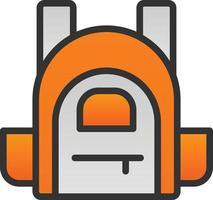 Backpack Vector Icon Design