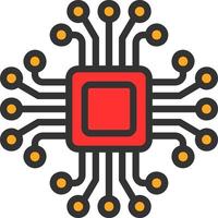 Artificial Intelligence Vector Icon Design