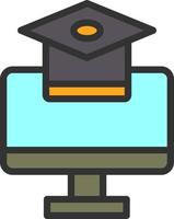 Online Education Vector Icon Design