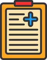 Medical Report Vector Icon Design