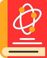 diseño de icono de vector de libro de ciencia