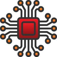 Artificial Intelligence Vector Icon Design