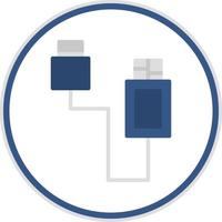 Usb Cable Vector Icon Design