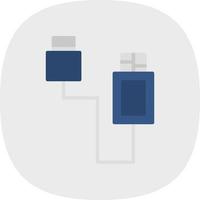 Usb Cable Vector Icon Design