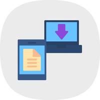 File Transfer Vector Icon Design