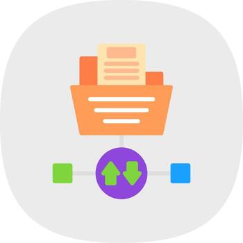 diseño de icono de vector de protocolo de transferencia de archivos