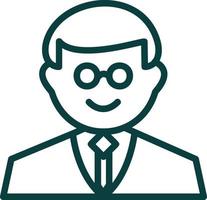 Professor Vector Icon Design