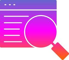 Online Search Vector Icon Design