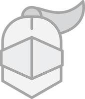 Armor Helmet Vector Icon Design