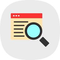 Online Search Vector Icon Design