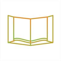 Beautiful Book Line Vector Icon