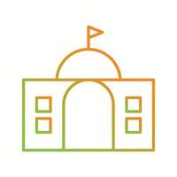 Beautiful Building Vector line icon