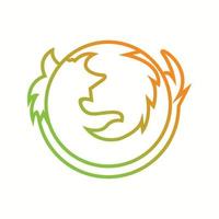 Beautiful Firefox vector line icon