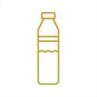 Beautiful Water Bottle Line Vector Icon